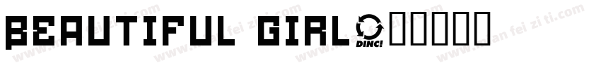 beautiful girl字体转换